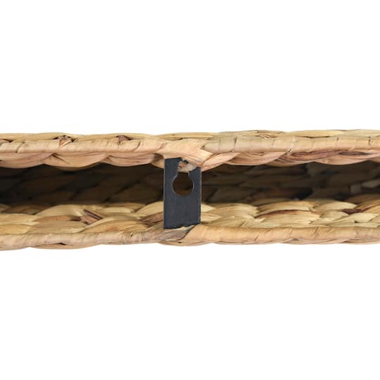 Hello Honey® 23.5" Handwoven Water Hyacinth Wall Shelf